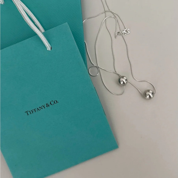 Tiffany & Co - Tiffany bead on sterling silver chain - Picture 9 of 10